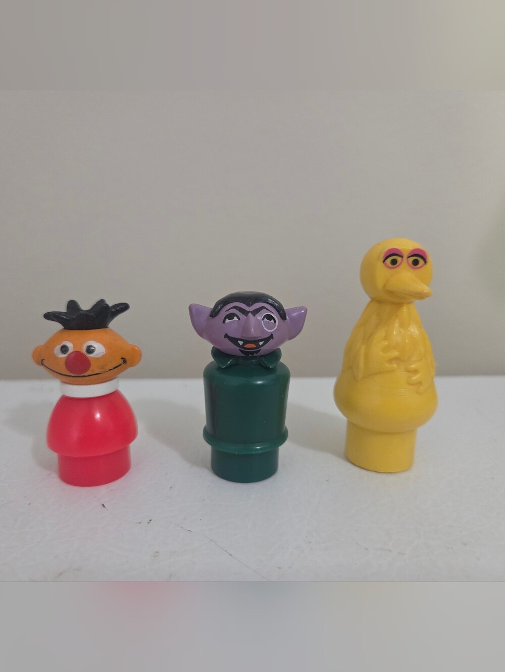 Vintage Fisher Price Little People Sesame Street SS Figures Set Of 3